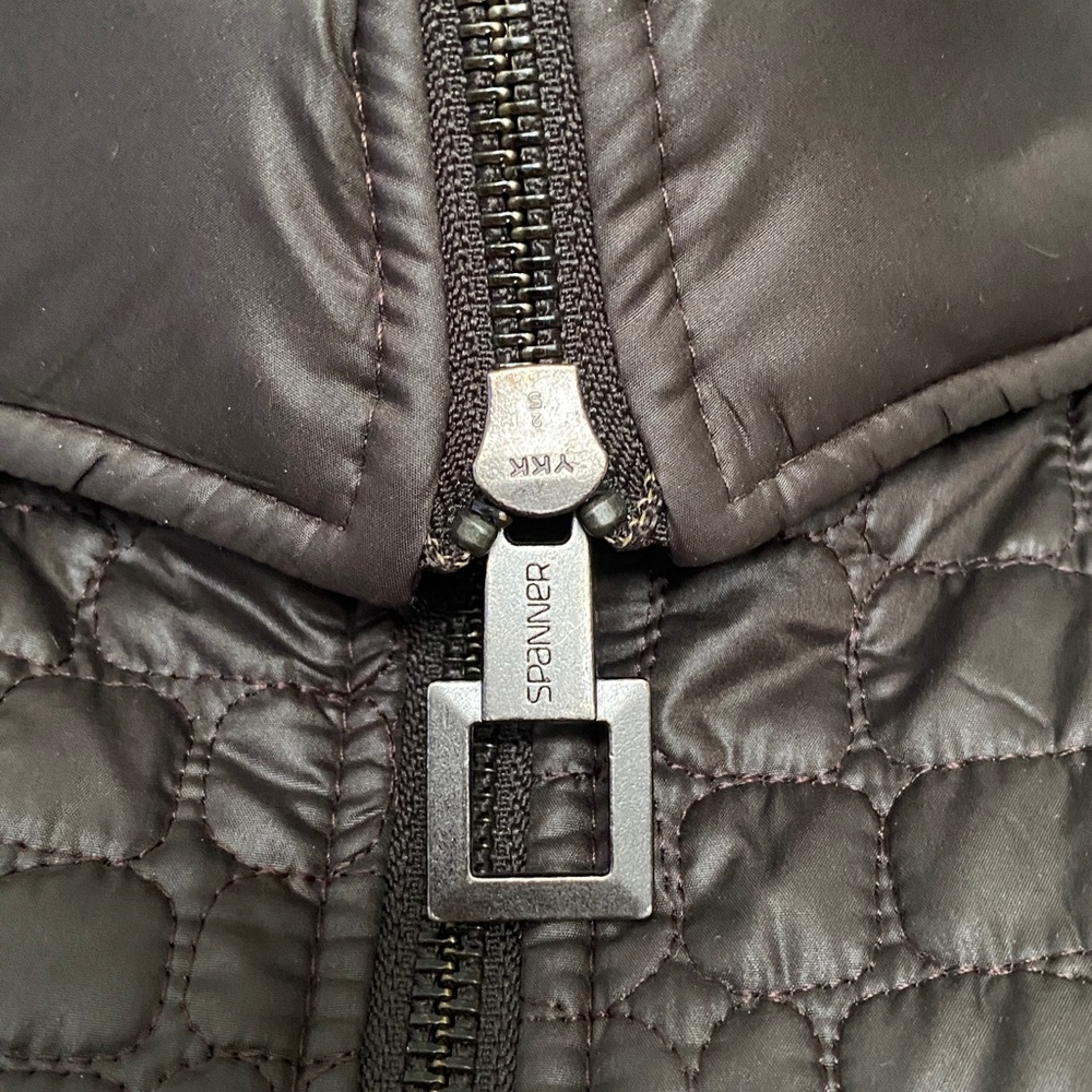 SPANNER Dark Brown Quilted Lightweight Puffer Jacket Size Large - Picture 4 of 17